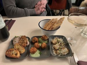 Three tapas to share  at brEAThe Restaurant - Pigalle in Paris