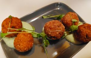 Balls (unfortunately no spices) at brEAThe Restaurant - Pigalle in Paris