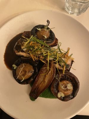 Poireaux farcis et brûlés   at brEAThe Restaurant - Pigalle in Paris