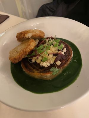 Roulé de pommes de terre  at brEAThe Restaurant - Pigalle in Paris