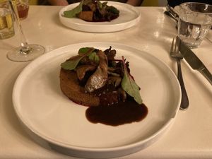 Polenta et pleurotes   at brEAThe Restaurant - Pigalle in Paris