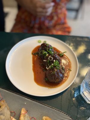 TSUKUNÉ SKEWER - 6,5€  at brEAThe Restaurant - Pigalle in Paris