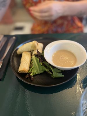 THAI BASIL PESTO NEMS - 8€  at brEAThe Restaurant - Pigalle in Paris