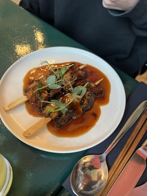 Mushroom brochette   at brEAThe Restaurant - Pigalle in Paris