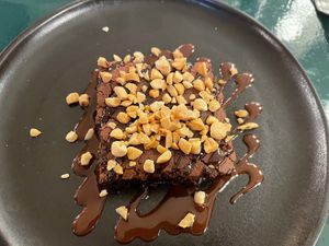 Brownie mochi  at brEAThe Restaurant - Pigalle in Paris