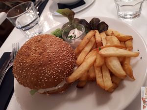 Seitan burger  at brEAThe Restaurant - Pigalle in Paris