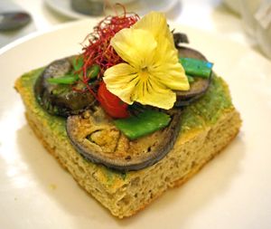 Focaccia at brEAThe Restaurant - Pigalle in Paris