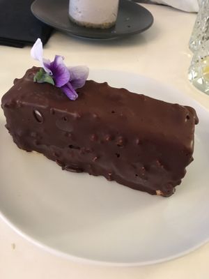 The huge frozen snickers at brEAThe Restaurant - Pigalle in Paris