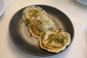 Grilled ravioles at brEAThe Restaurant - Pigalle in Paris