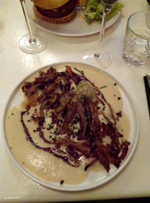 Raviolis with mushrooms at brEAThe Restaurant - Pigalle in Paris