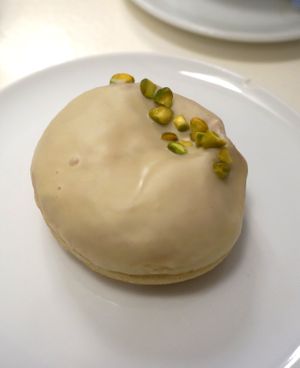 Pistachio donut (from the Sunday brunch) at brEAThe Restaurant - Pigalle in Paris