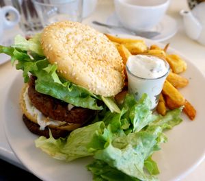 Burger at brEAThe Restaurant - Pigalle in Paris