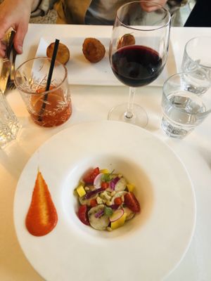 Ceviche / arrancini at brEAThe Restaurant - Pigalle in Paris