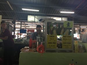 The vegan stall at Mount Erskine Market - Vegetarian Stall in Penang