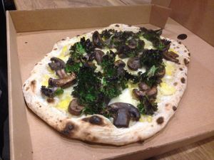 Vegan Funghi Formaggi at Flour Power Pizza Parlour in Truro