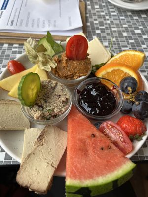 Froillein vegan breakfast plateter  at Mein Liebes Frollein in Leipzig