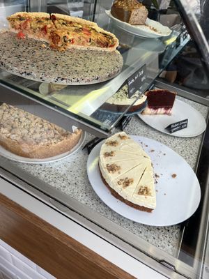 Quiche and cake selection   at Mein Liebes Frollein in Leipzig