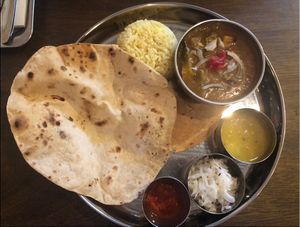 Vegetarian Lunch at Indian Restaurant in Kumamoto