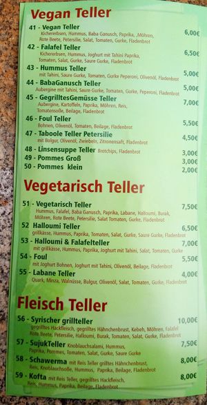 Menu 4/4 at Kleopatra in Leipzig