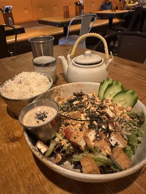 Sesame salad with rice, my absolute favourite!  at Pan Pan in Oxford