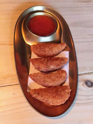 Vegan Vegetable Croquettes at Pan Pan in Oxford