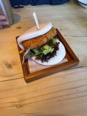 Vegan bao bun   at Pan Pan in Oxford