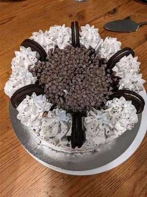 Vegan Oreo ice cream cake at Casanova Gelato in Cork