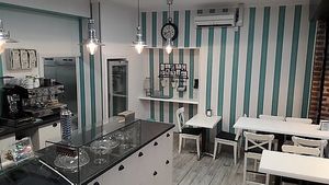 inside  at Casanova Gelato in Cork