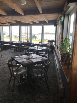 Dining view at Cohill's Inn in Lubec
