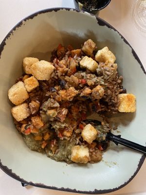 Tofu black beans rice at Walt Disney World - Satu'li Canteen in Lake Buena Vista