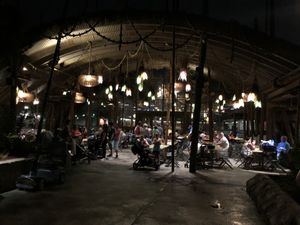 Restaurant at night at Walt Disney World - Satu'li Canteen in Lake Buena Vista