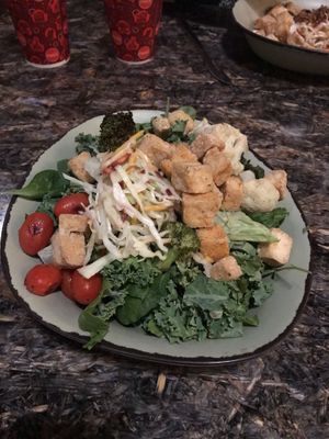 Fried tofu and slaw at Walt Disney World - Satu'li Canteen in Lake Buena Vista