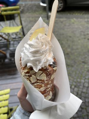 Apple strudel  at Waffle Point U Kajetana in Prague