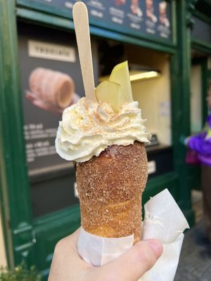 Apple strudel   at Waffle Point U Kajetana in Prague