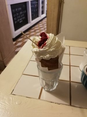 Pink Angel at Waffle Point U Kajetana in Prague