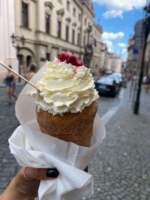 Pink Angel at Waffle Point U Kajetana in Prague