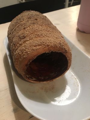 Vegan chimney cake & chocolate  at Waffle Point U Kajetana in Prague