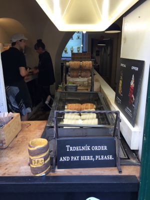 In the making... at Waffle Point U Kajetana in Prague