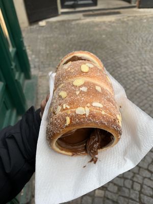 Vegan chocolate filled  at Waffle Point U Kajetana in Prague