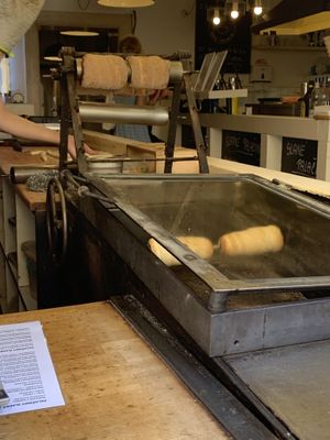 fryer at Waffle Point U Kajetana in Prague