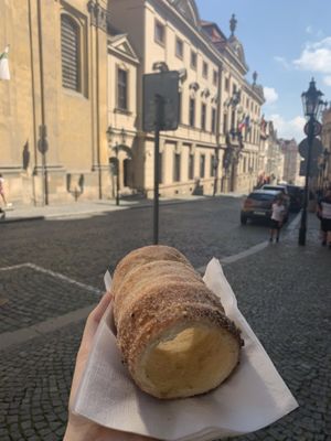 trdelnik at Waffle Point U Kajetana in Prague