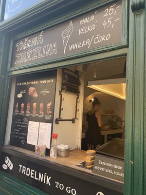 menu at Waffle Point U Kajetana in Prague