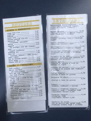 Menu 2 at Sa Capca in Blanes