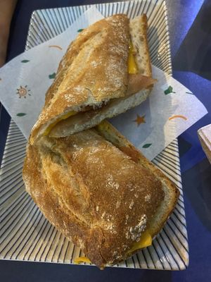 Bocata de bacon y queso buenisimo! at Sa Capca in Blanes