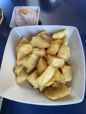 Patatas bravas  at Sa Capca in Blanes
