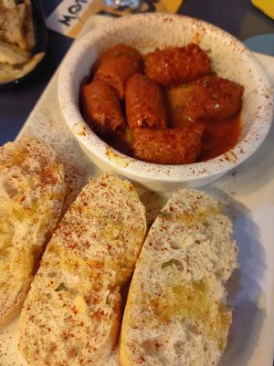 Chorizo a la sidra at Sa Capca in Blanes