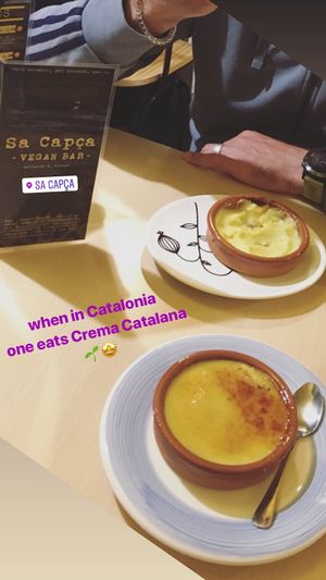 Crema Catalana at Sa Capca in Blanes