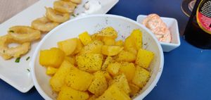 Patatas bravas at Sa Capca in Blanes