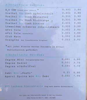 Drinks  at Eisdielerin in Cologne