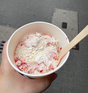 Spaghetti ice cream  at Eisdielerin in Cologne